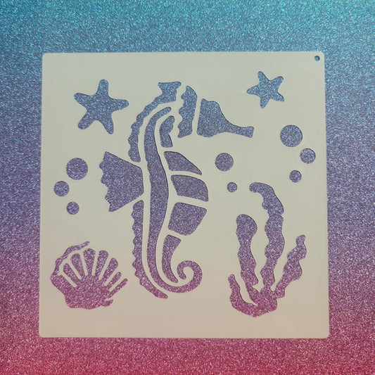 Seahorse Stencil