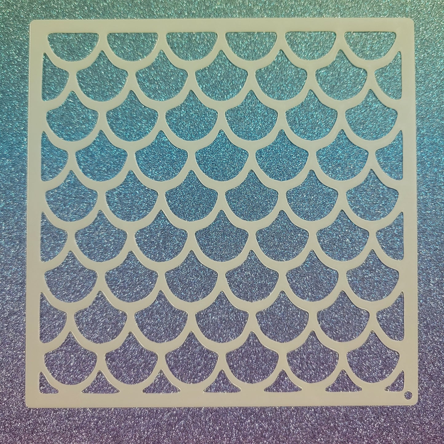 Mermaid Scales Stencil