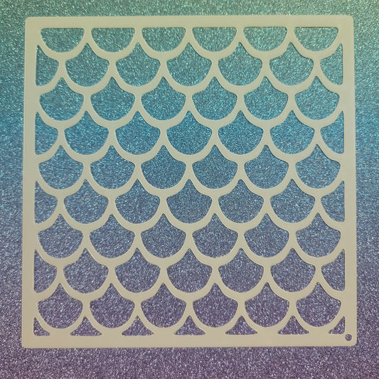 Mermaid Scales Stencil