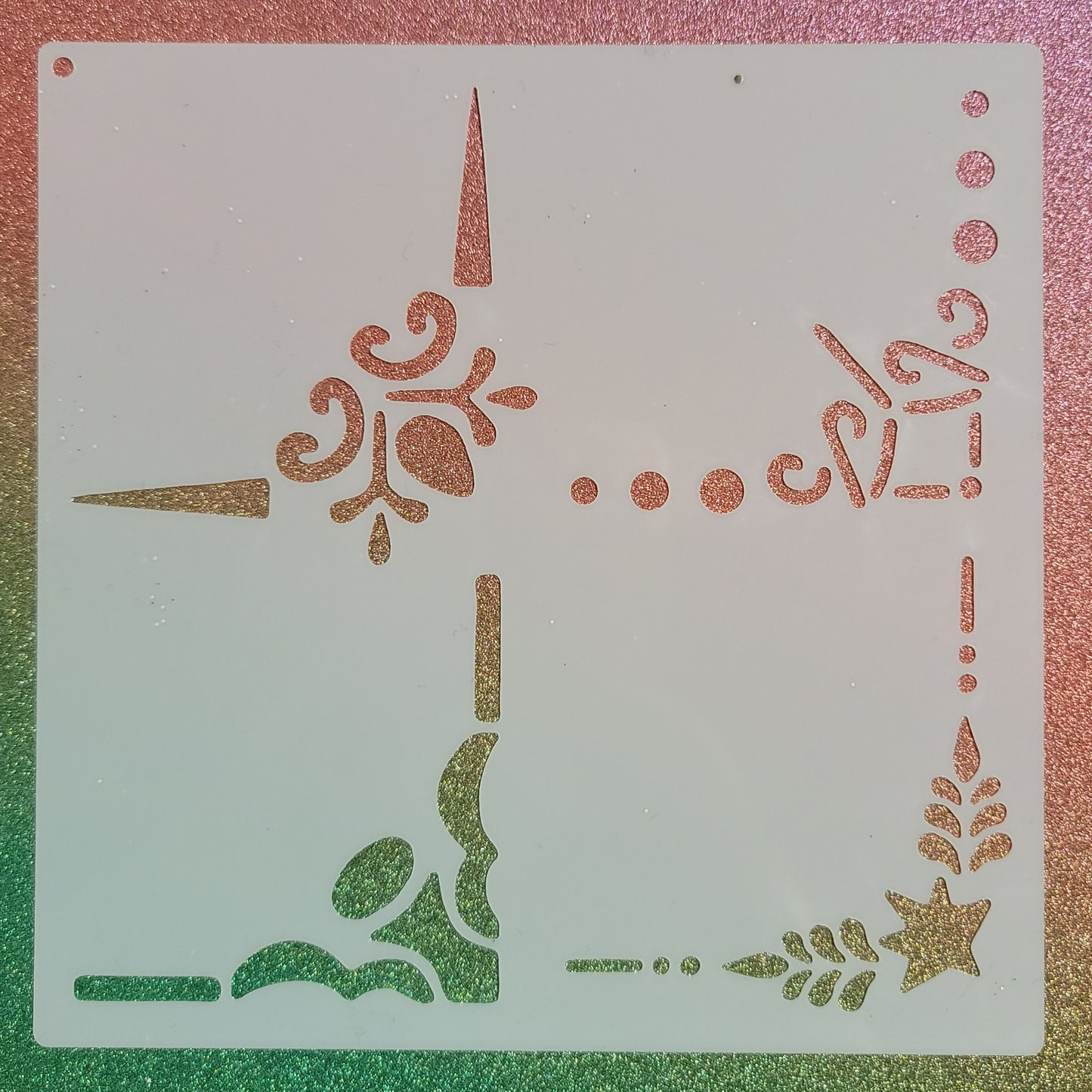 Holiday Corner Boarders Stencil