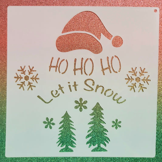 Let It Snow Stencil