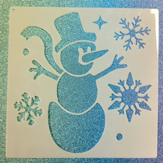 Snowman Stencil