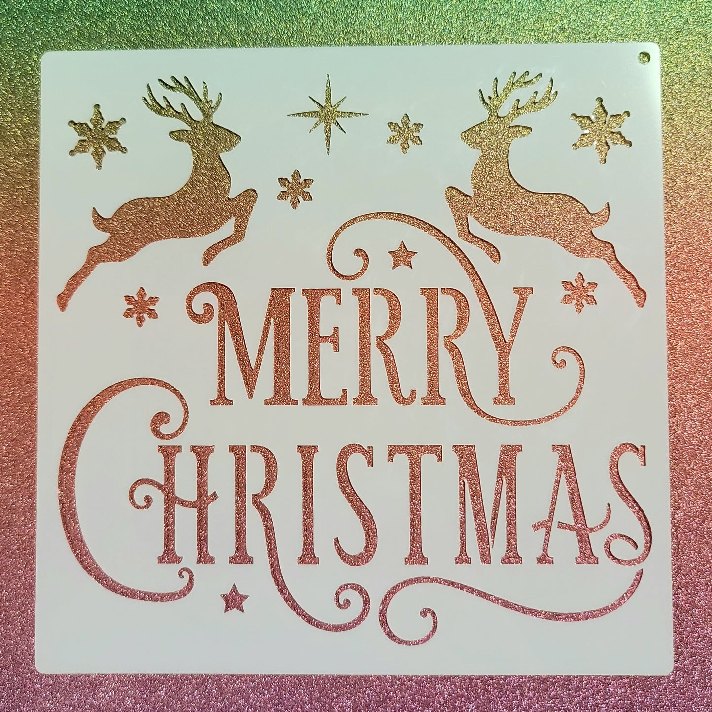 Merry Deer Stencil
