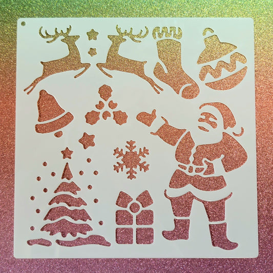 All Things Christmas Stencil
