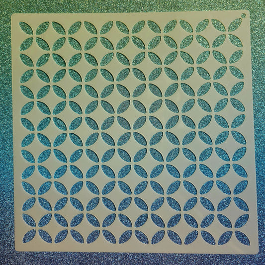 Diamond Circle Pattern Stencil