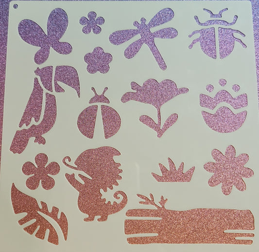 Spring Mix Stencil