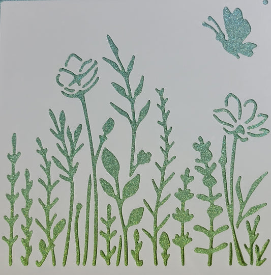 Meadow Grasses Stencil