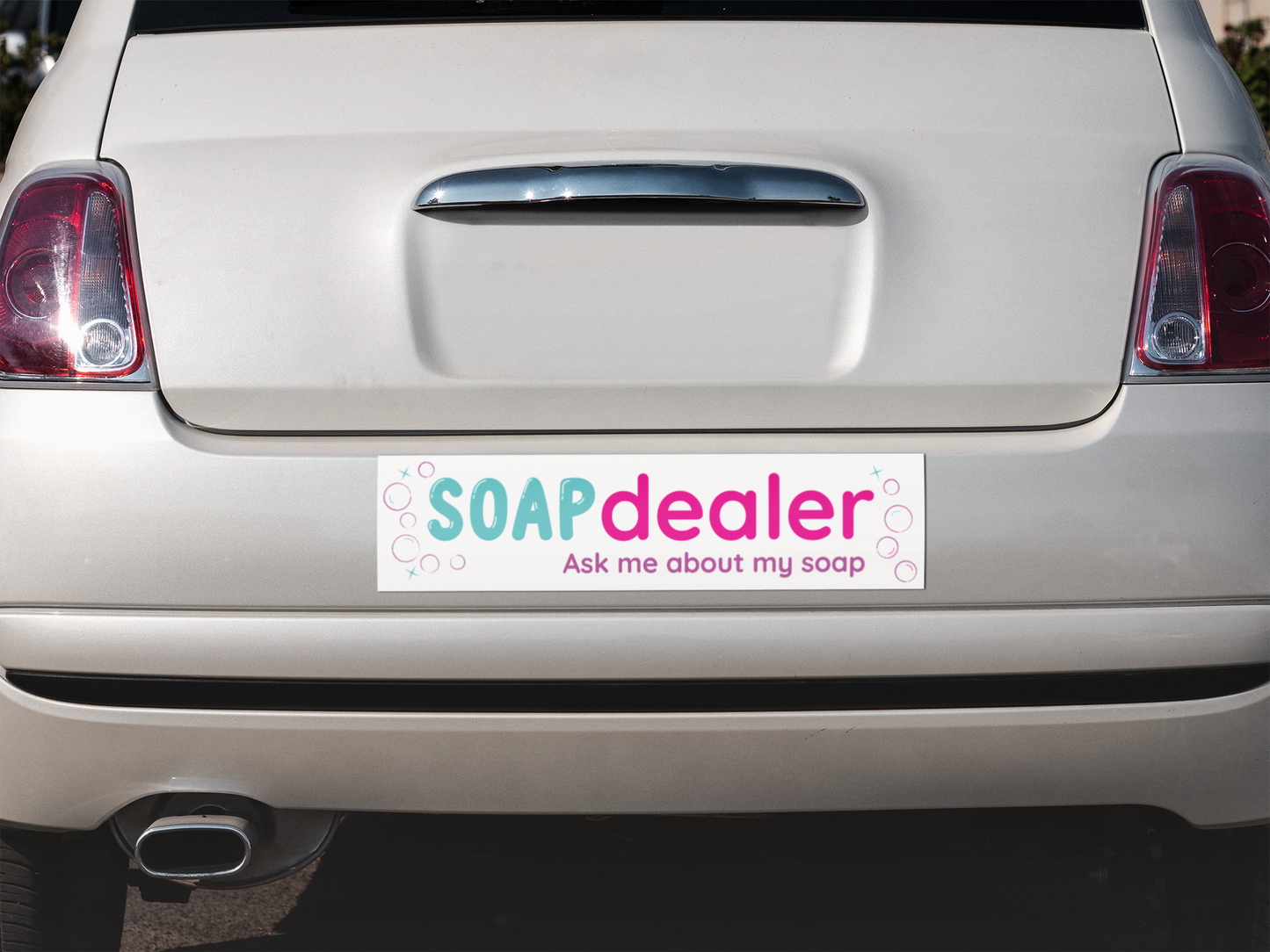 Soap Dealer - Ask me about my soap bumper sticker