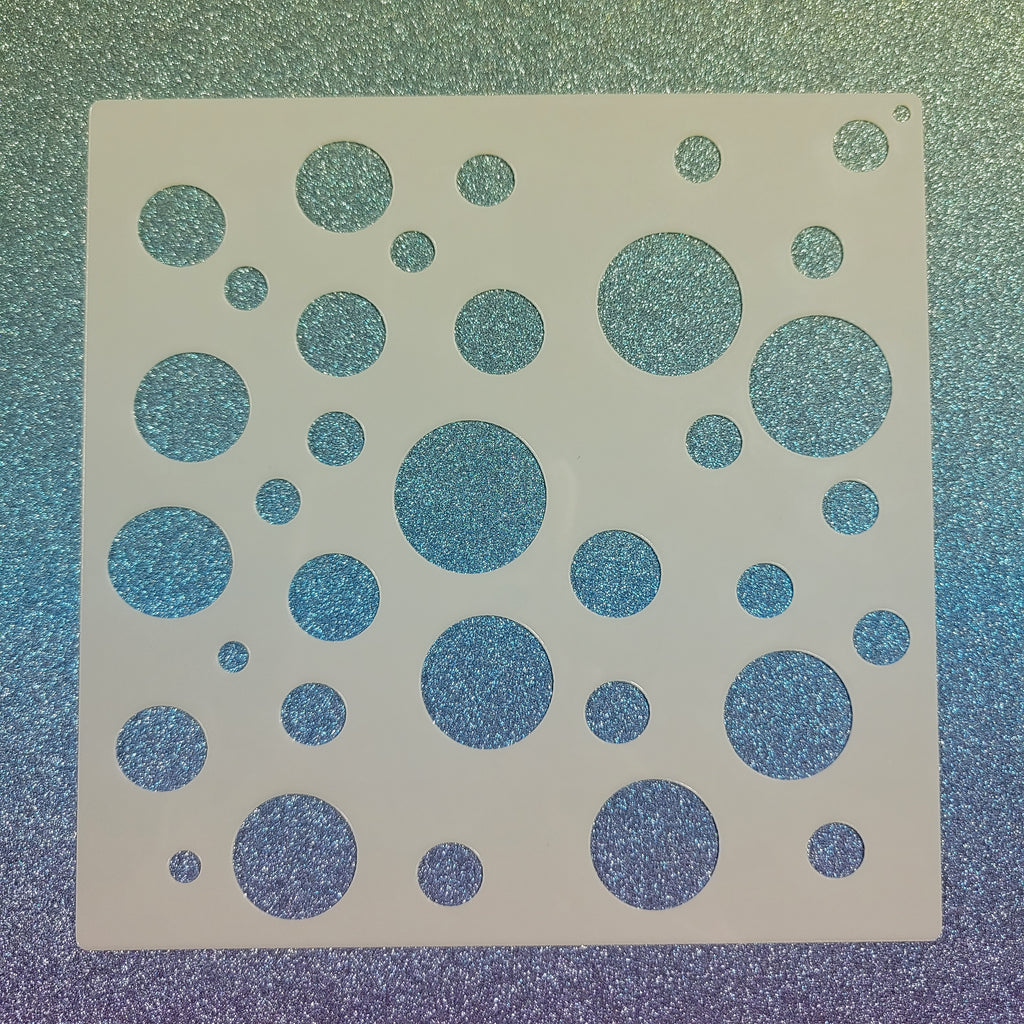 Bubbles Stencil The Good Glitter