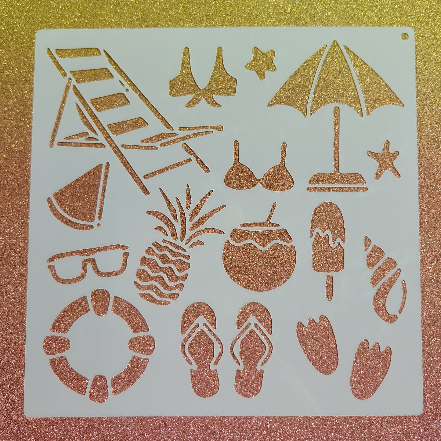 Beach Days Stencil