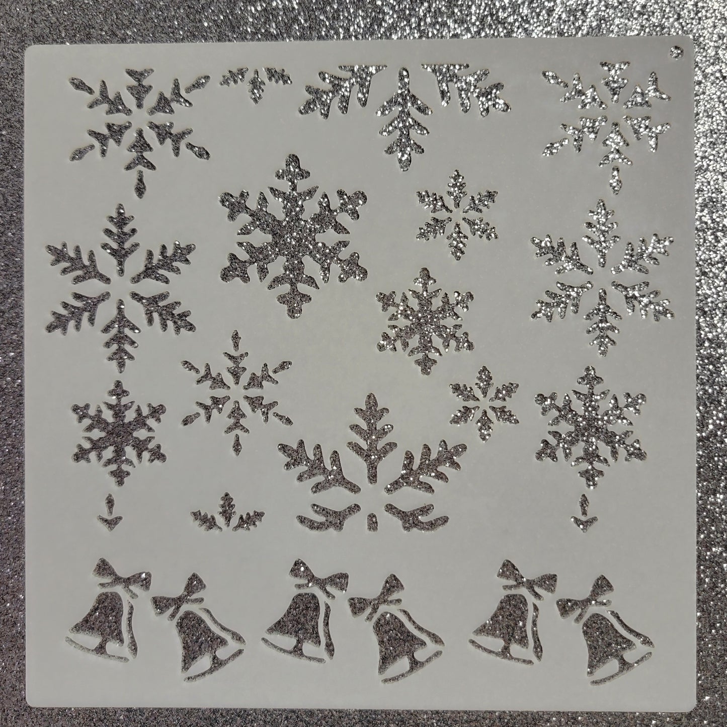 Bells & Snow Stencil