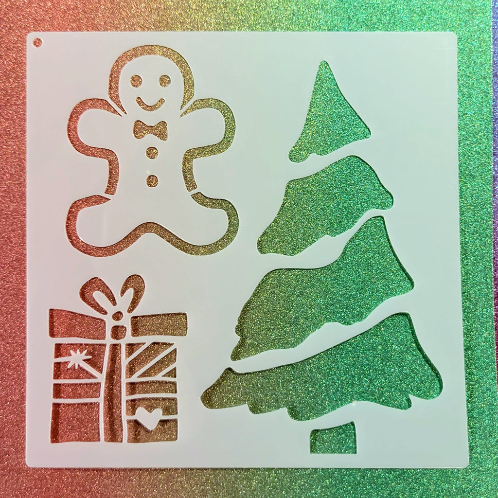 Gingerbread & Gifts Stencil