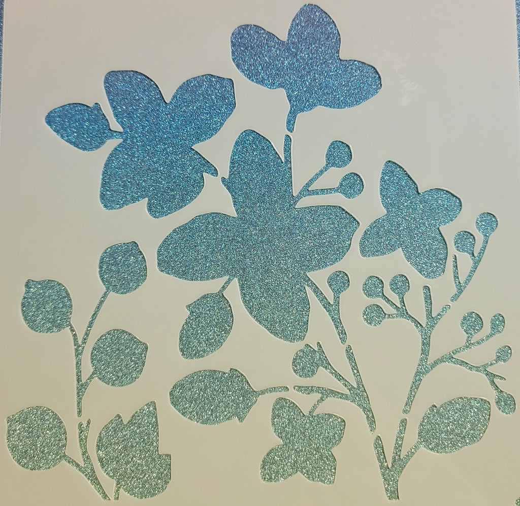 Flowers & Stem Stencil