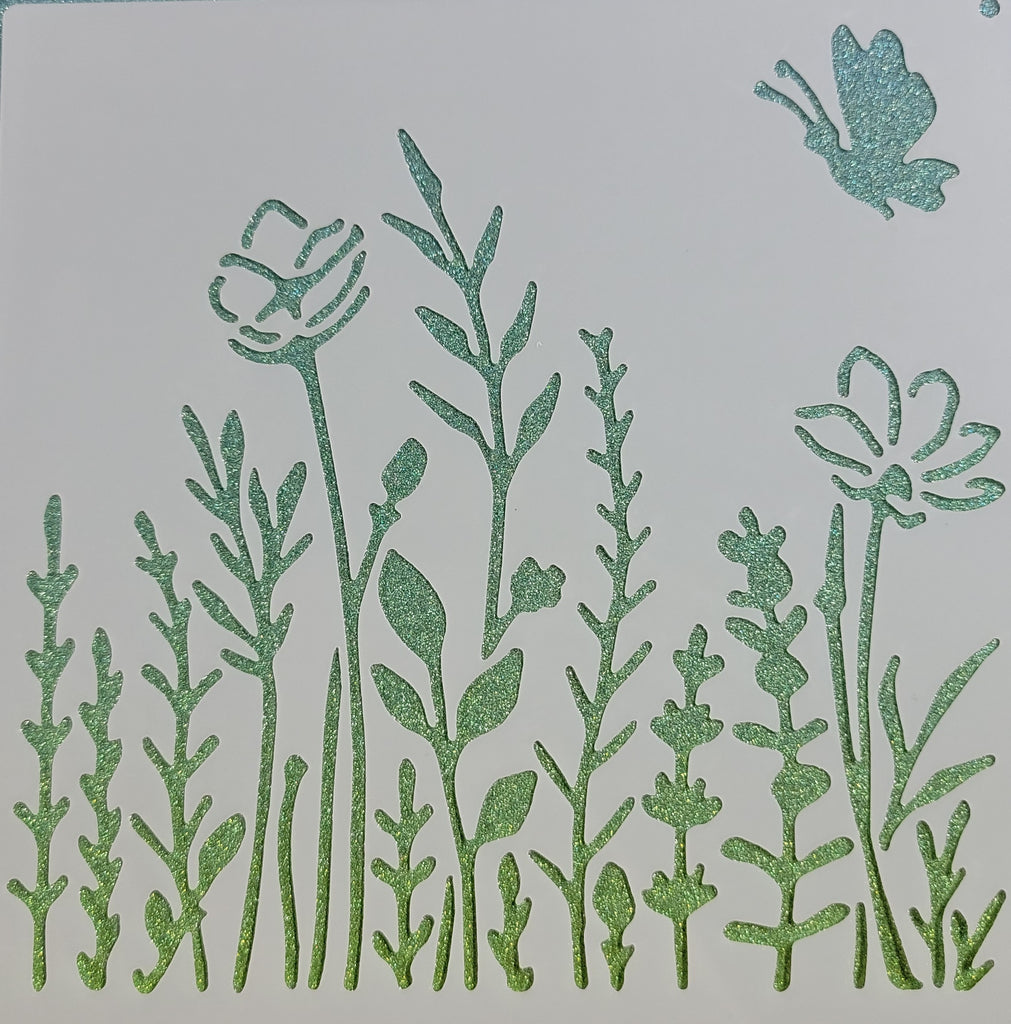 Meadow Grasses Stencil